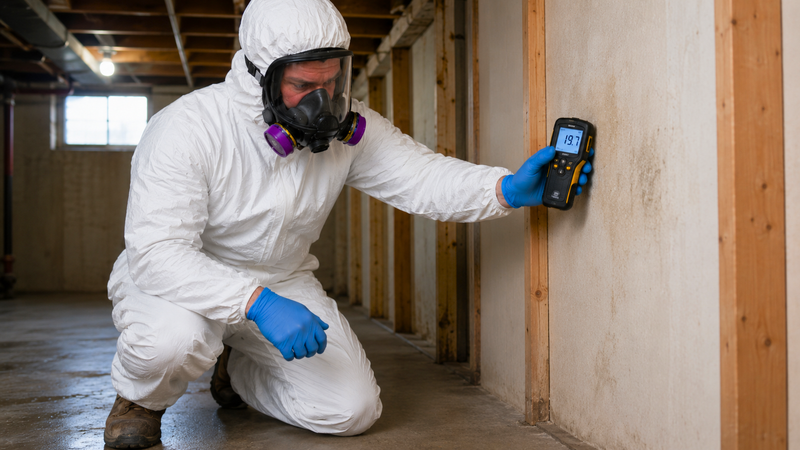 Certified environmental inspector on site